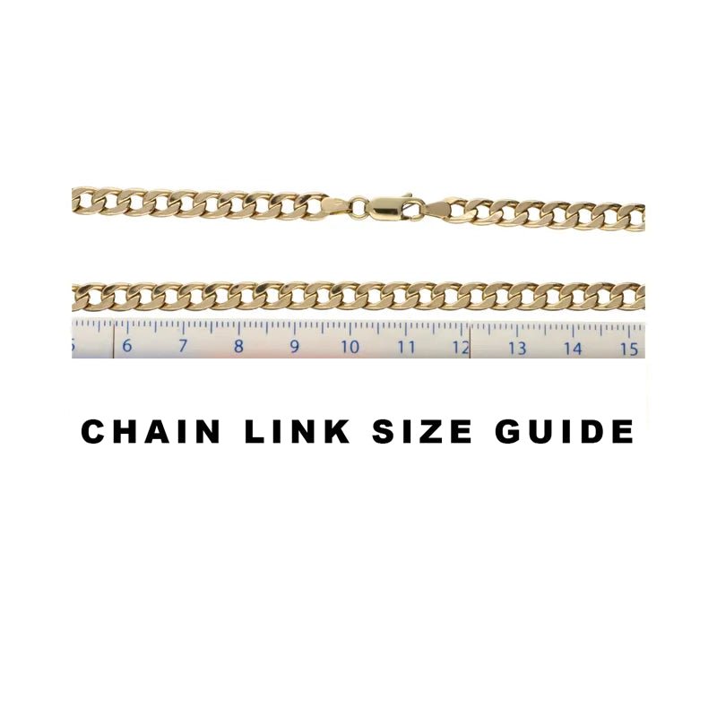 Pre - Owned 9ct Yellow Gold Curb Chain 18inch2026W33-15-6
