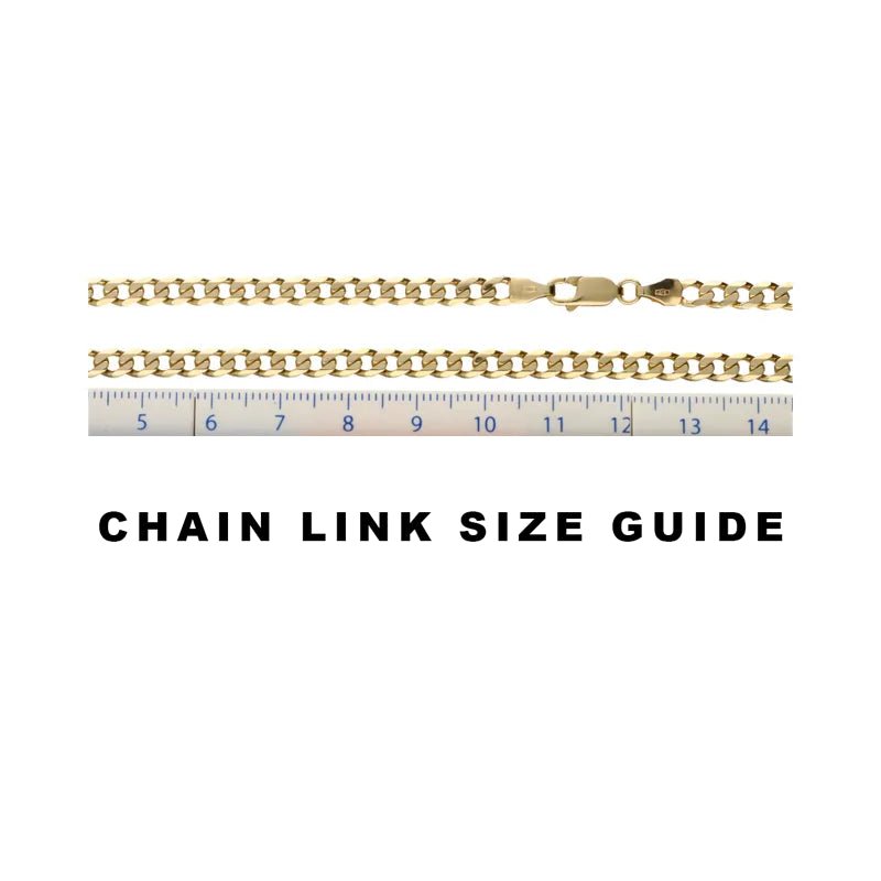 Pre - Owned 9ct Yellow Gold Curb Chain 20inch2026W34-11-6
