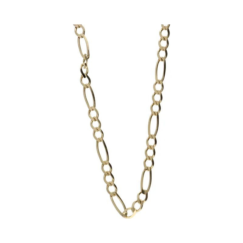 Pre - Owned 9ct Yellow Gold Figaro Chain 24inch2026W31-10