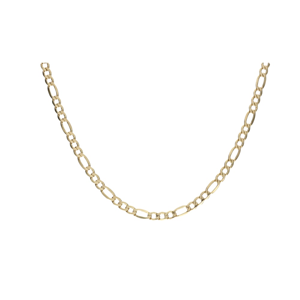 Pre - Owned 9ct Yellow Gold Figaro Chain