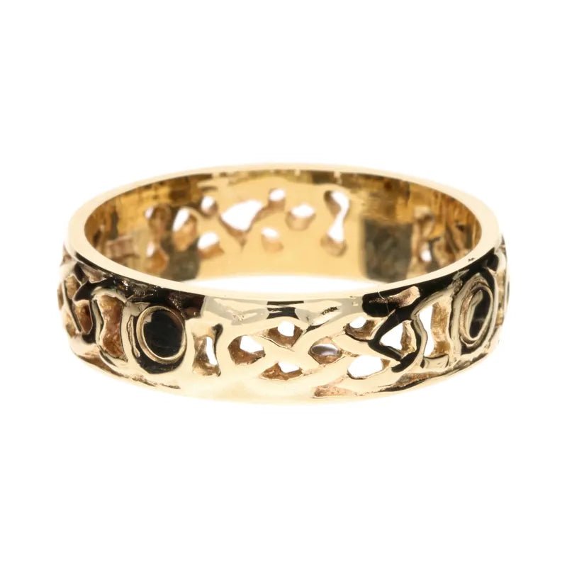 Pre - Owned 9ct Yellow Gold Openwork Weave Band271979