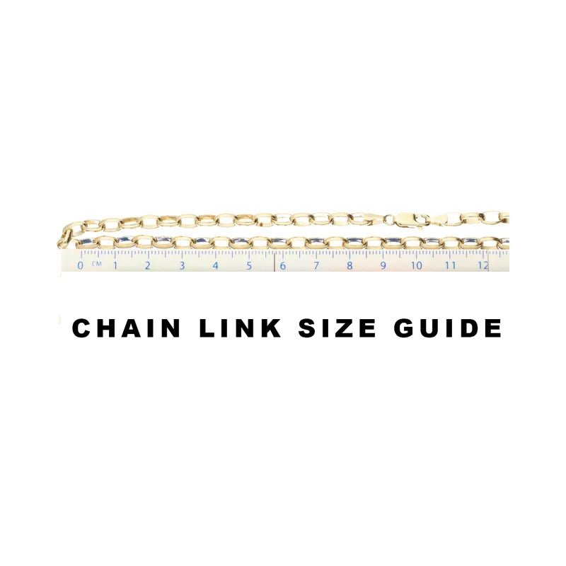 Pre - Owned 9ct Yellow Gold Oval Belcher Chain 20inch2026W34-28-1