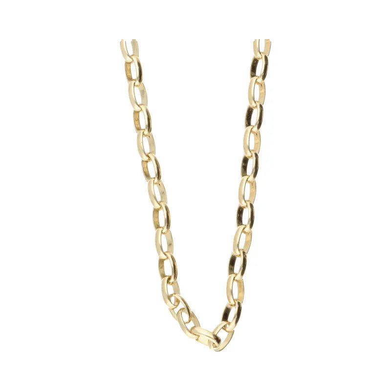 Pre - Owned 9ct Yellow Gold Oval Belcher Chain 20inch2026W34-28-1