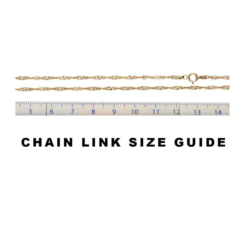 Pre - Owned 9ct Yellow Gold Twisted Curb Chain 20inch2026W34-3-7