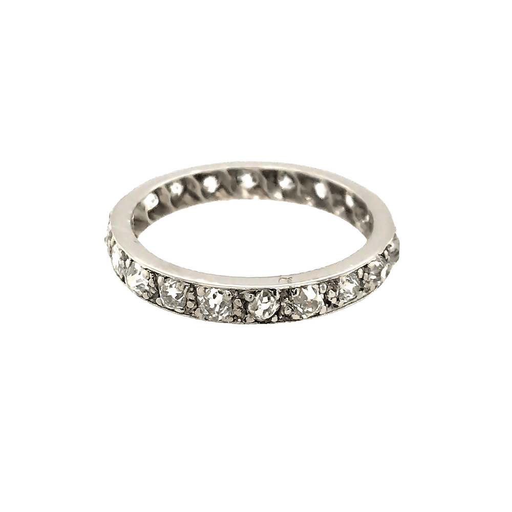 Pre - Owned Platinum Full Diamond Eternity Ring