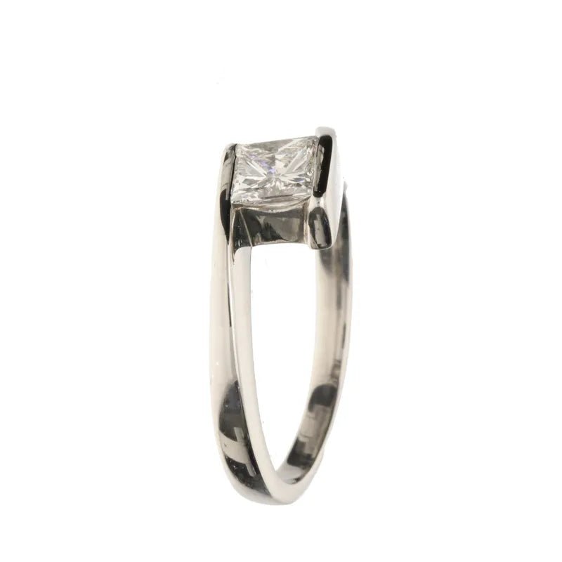 Pre - Owned Platinum Princess Diamond Tension Ring272664