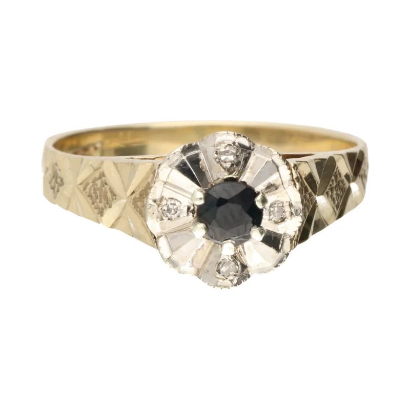 Premium Pre - Owned 9ct Gold Sapphire & Diamond Ring2026W35-27-1