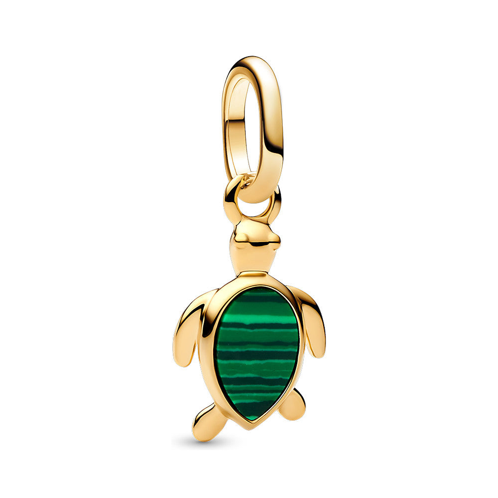 PANDORA Green Turtle Mini Dangle Charm 763823C01