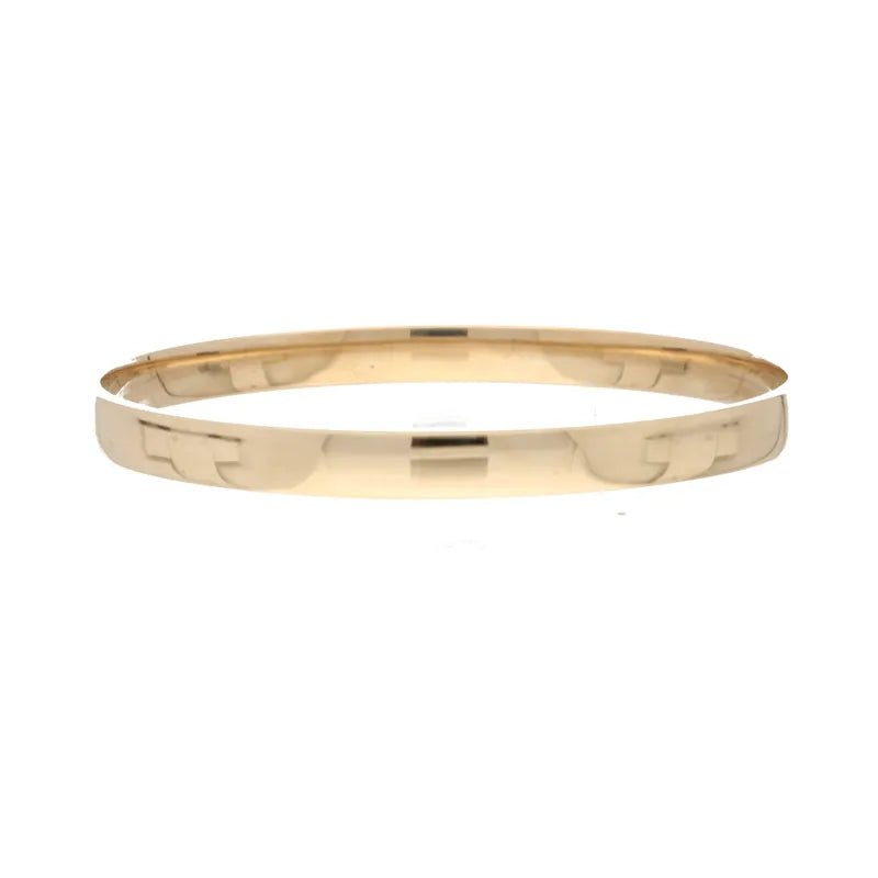 Refined Pre - Owned 9ct Yellow Gold Solid Bangle 6mm 20cm2026w36-2-2