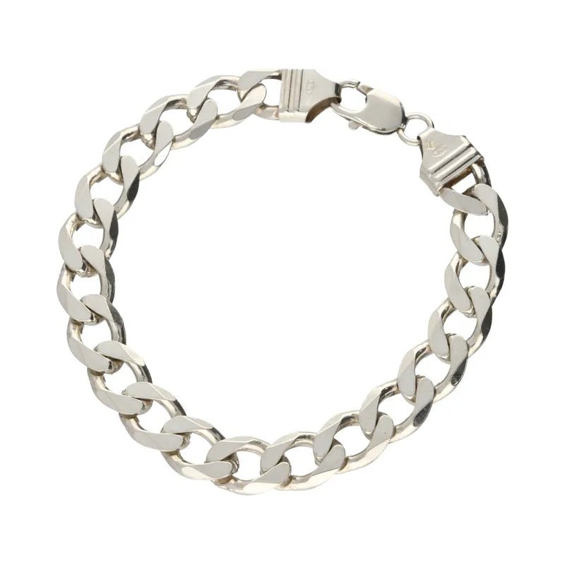 Refined Pre - Owned Sterling Silver Heavy Curb Bracelet 21cm2026w35-37-6