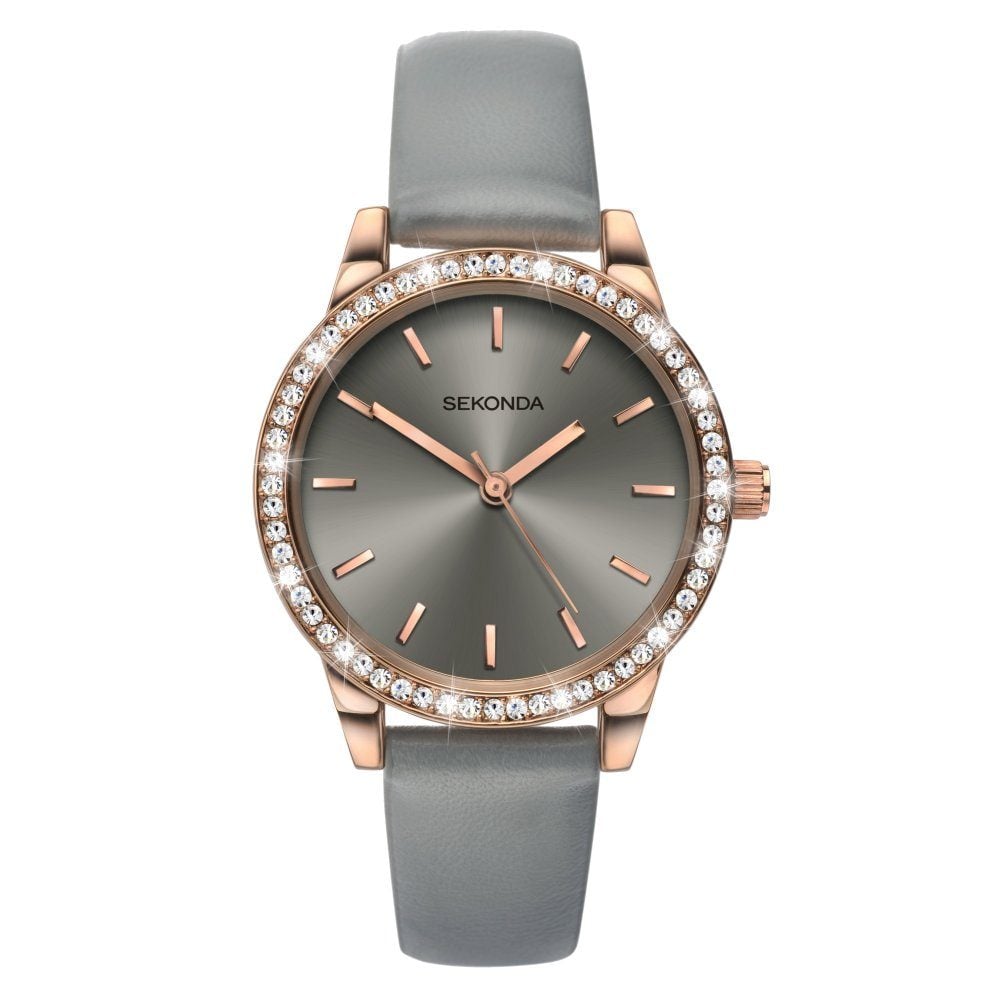 Sekonda Ladies Day To Night Rose Gold Case Watch 2454.27
