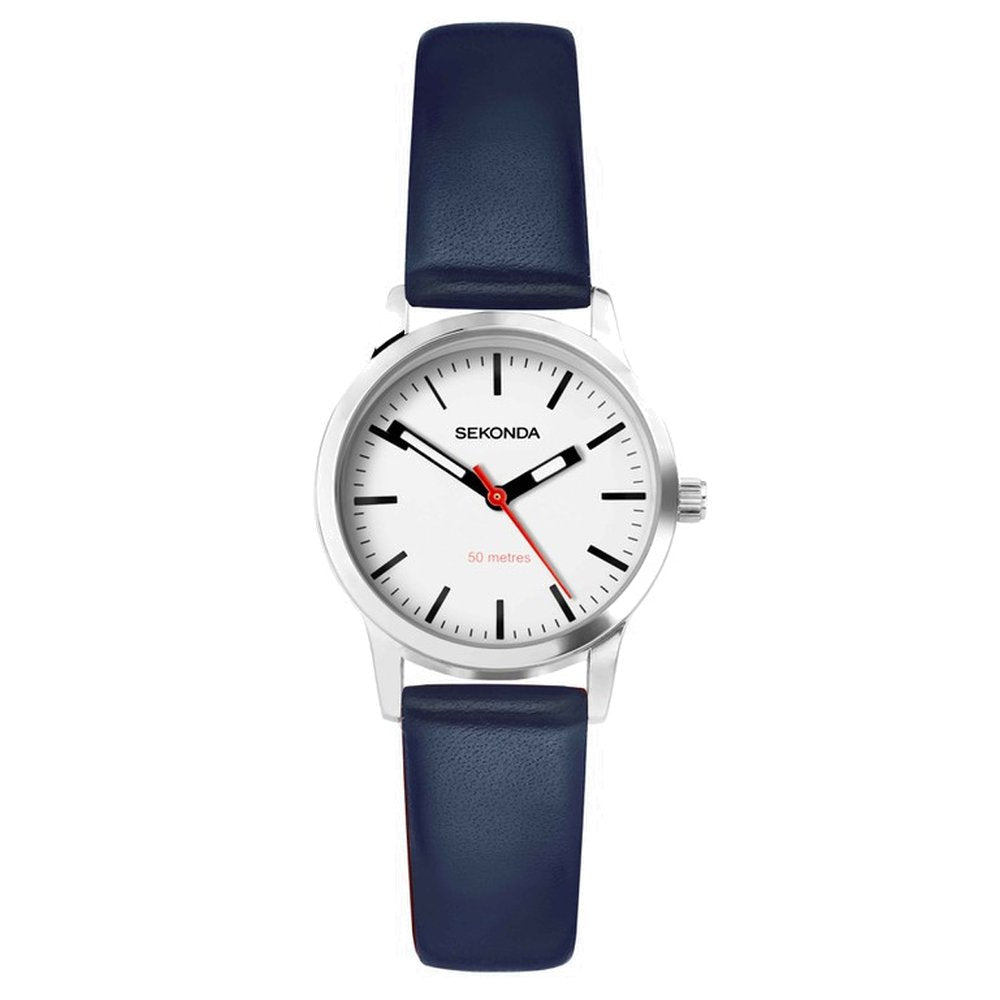 Sekonda Ladies Nordic Blue Leather Strap Watch 40484.2740484.27