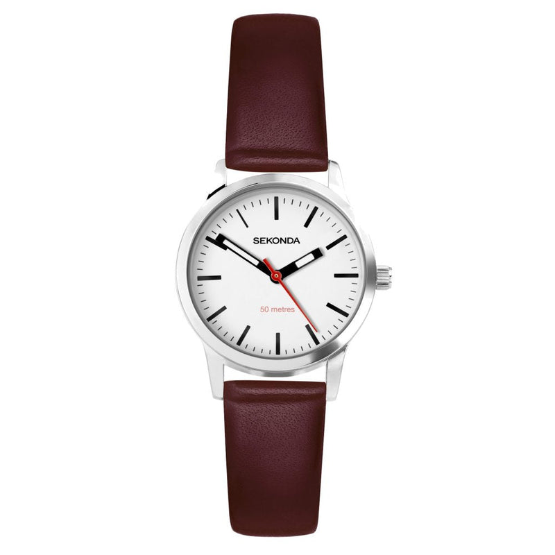 Sekonda Ladies Nordic Brown Leather Strap Watch 40483.2740483.27