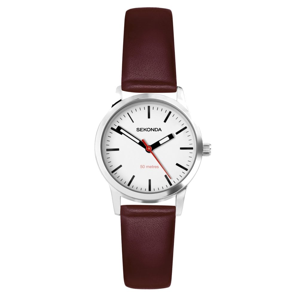 Sekonda Ladies Nordic Brown Leather Strap Watch 40483.27