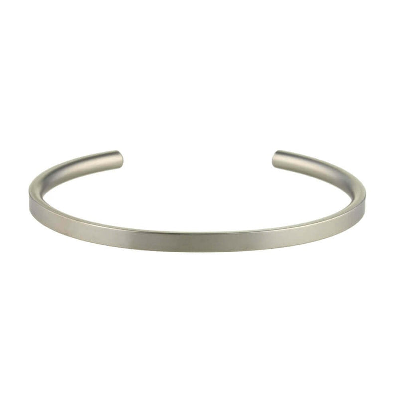 Titanium 4mm Wide Flat Torc Bangle