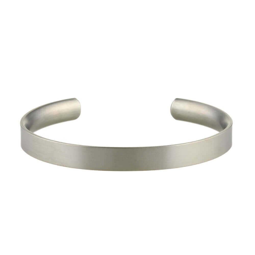 Titanium 8mm Wide Court/Flat Shaped Torc Bangle243337
