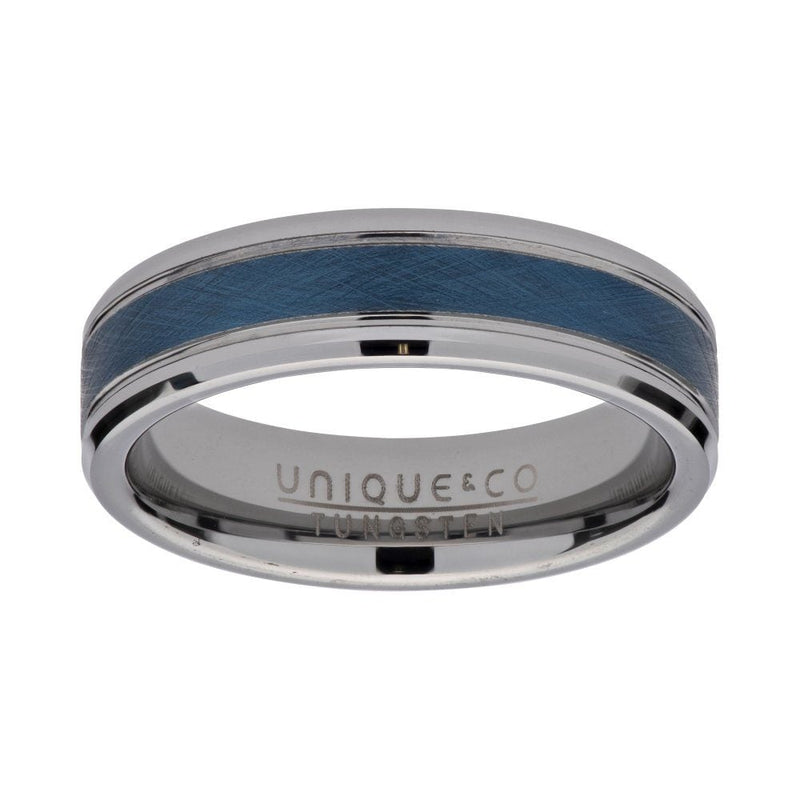Tungsten Carbide Blue Inner Plating 6mm Ring80257861