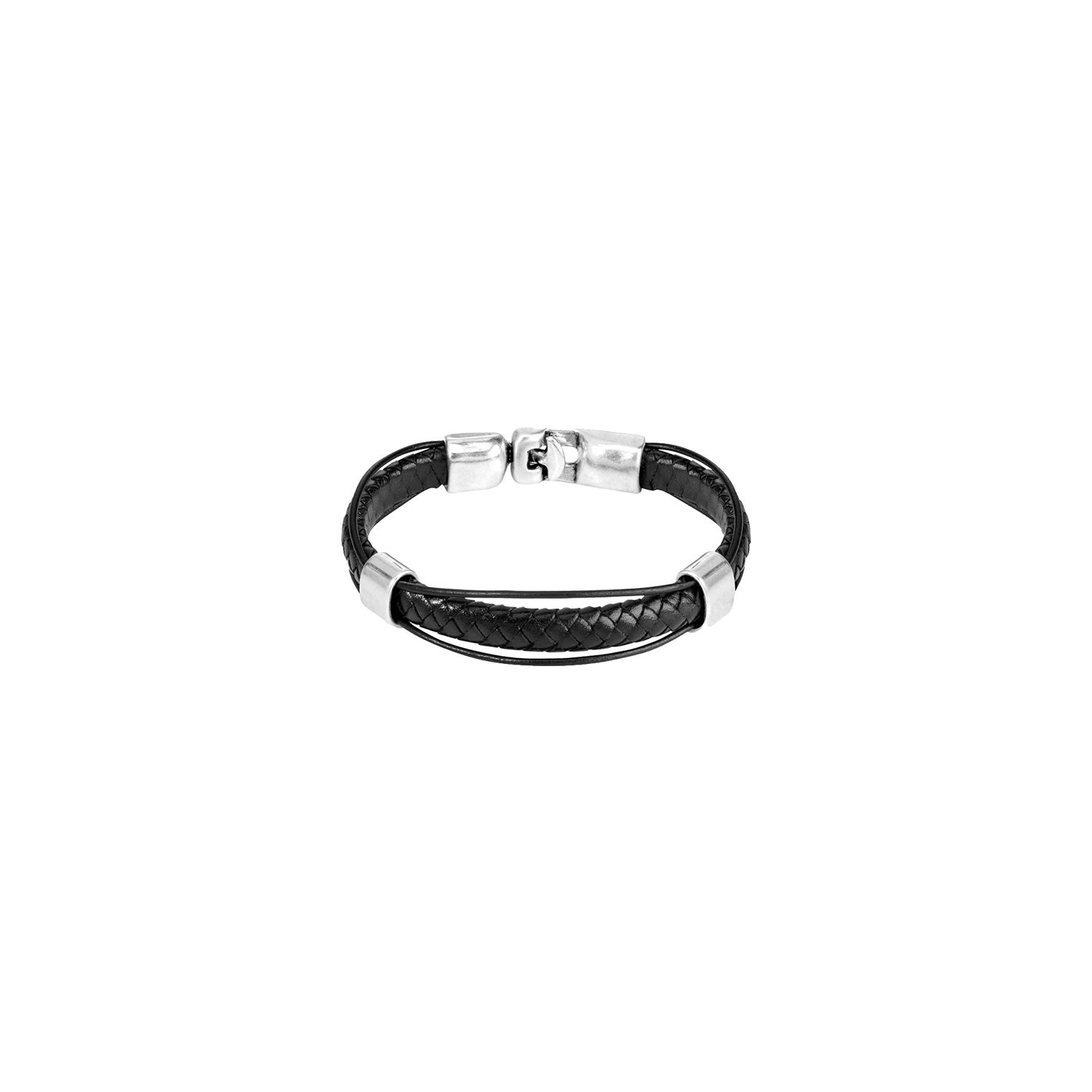UNOde50 Mens Crossing Black Bracelet PUL1189NGRMTLXL