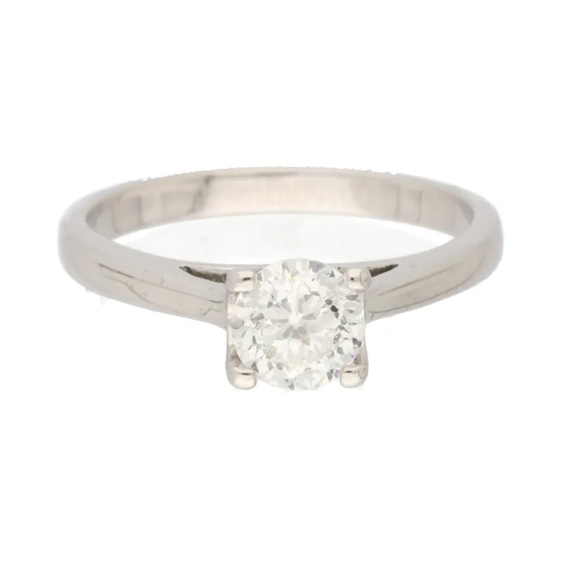 Pre-Owned 18ct White Gold Diamond Solitaire Ring