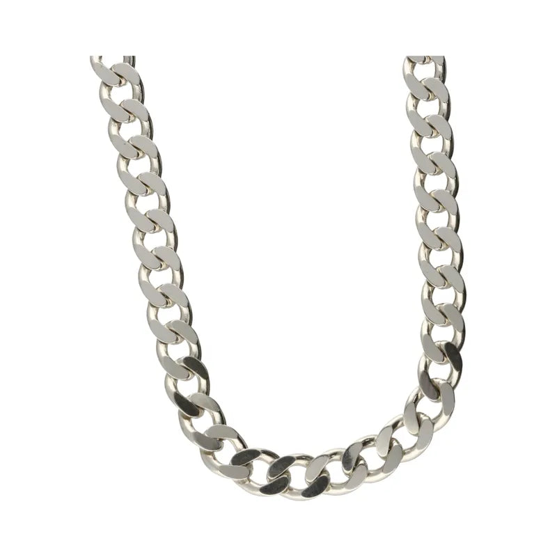 Pre-Owned Sterling Silver Heavy Curb Chain