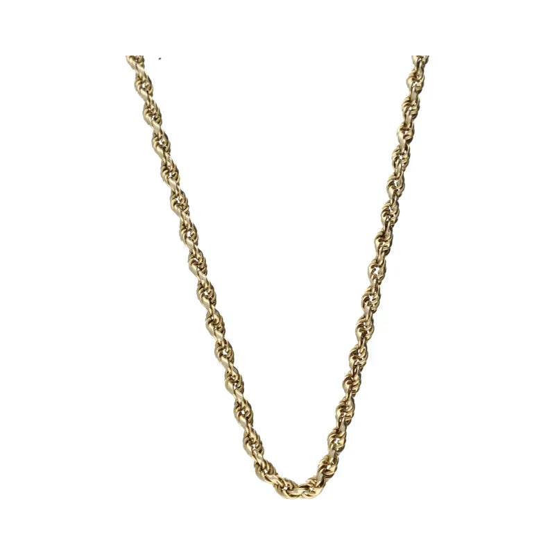 Pre-Owned 9ct Gold 21inch Rope Chain