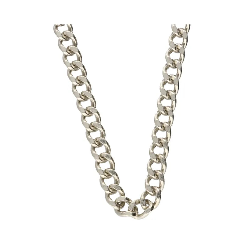 Pre-Owned Sterling Silver Heavy Curb Chain 23inch