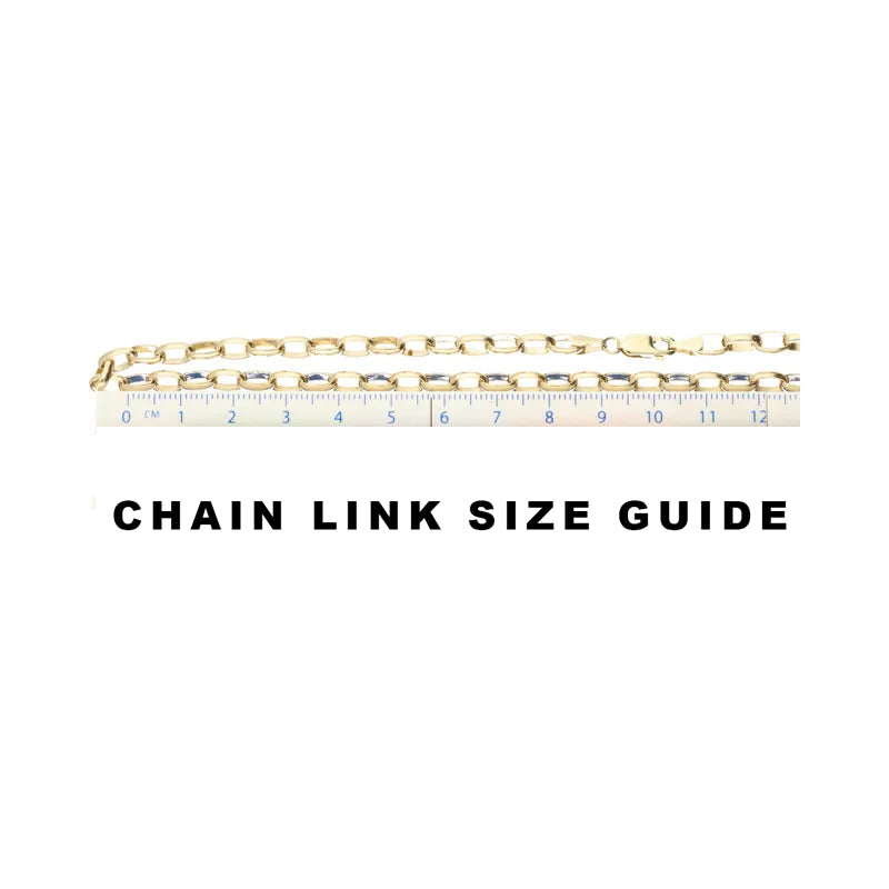 Pre-Owned 9ct Yellow Gold Oval Belcher Chain 20inch