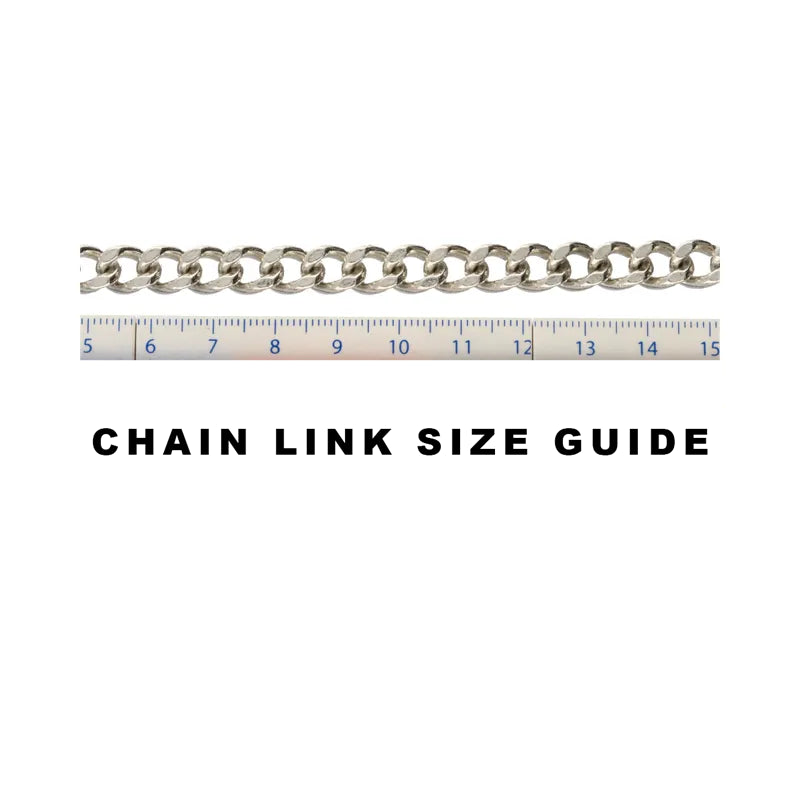 Pre-Owned Sterling Silver Heavy Curb Chain 23inch