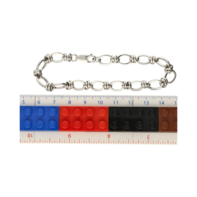 Pre-Owned Sterling Silver Gents Heavy Curb Bracelet 22cm