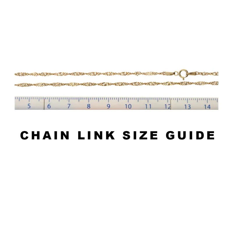 Pre-Owned 9ct Yellow Gold Twisted Curb Chain 20inch