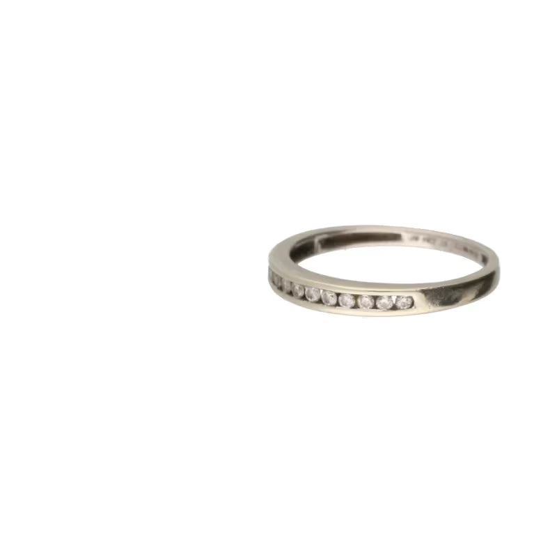 Pre-Owned 9ct White Gold Diamond Half Eternity