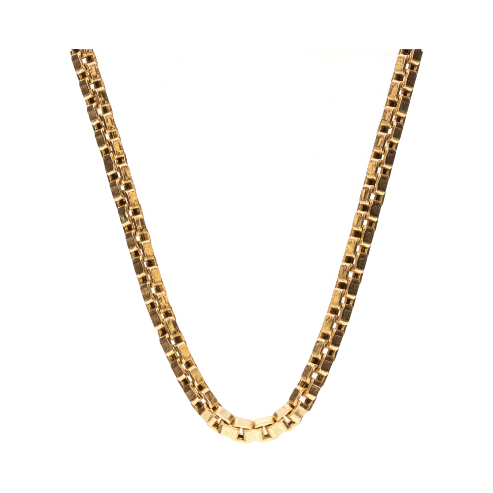 Pre-Owned 9ct Yellow Gold 18inch Box Chain image 0