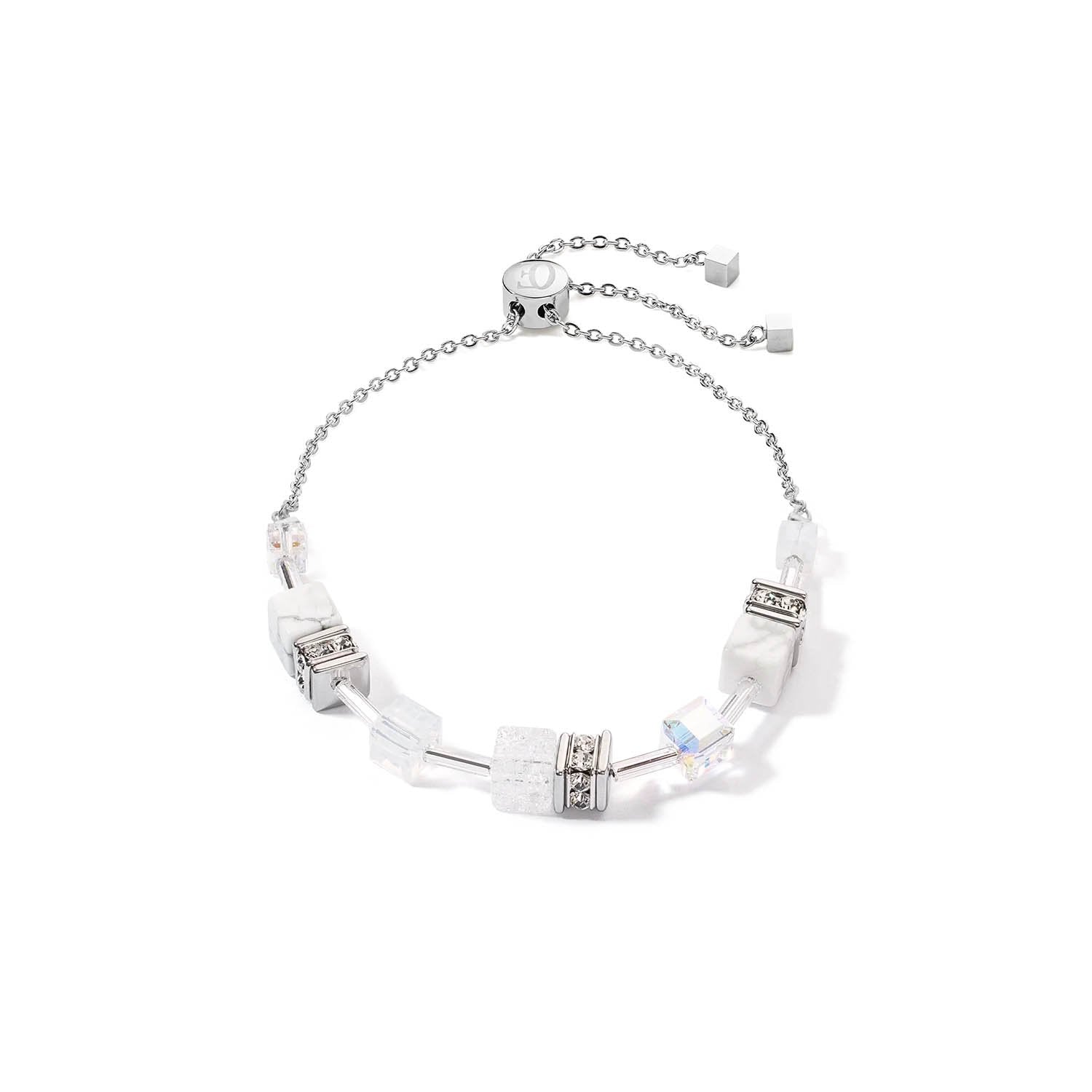 Coeur De Lion GeoCUBE� Iconic Nature Chain White Bracelet 3035/30-1400 image 0