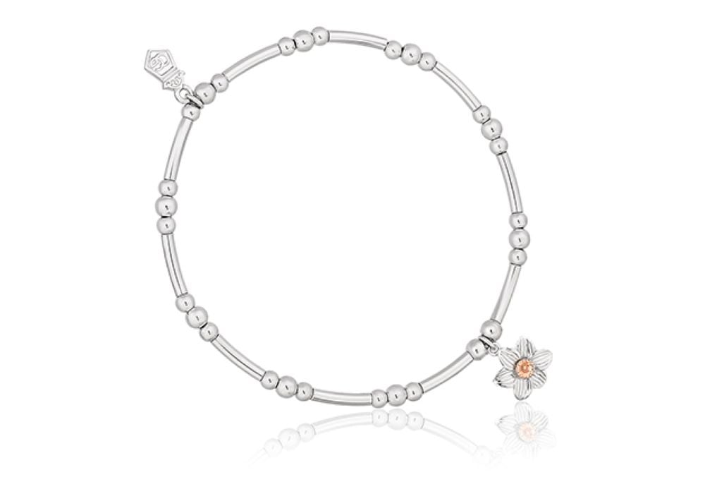 Clogau Nature's Wonder Sterling Silver Daffodil Affinity Bracelet 3SBBR14S image 0