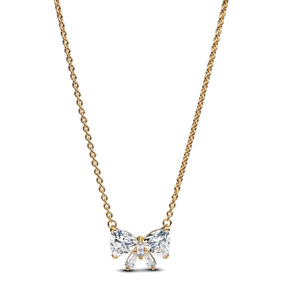 PANDORA Sparkling Bow Necklace 363508C01-45 image 0