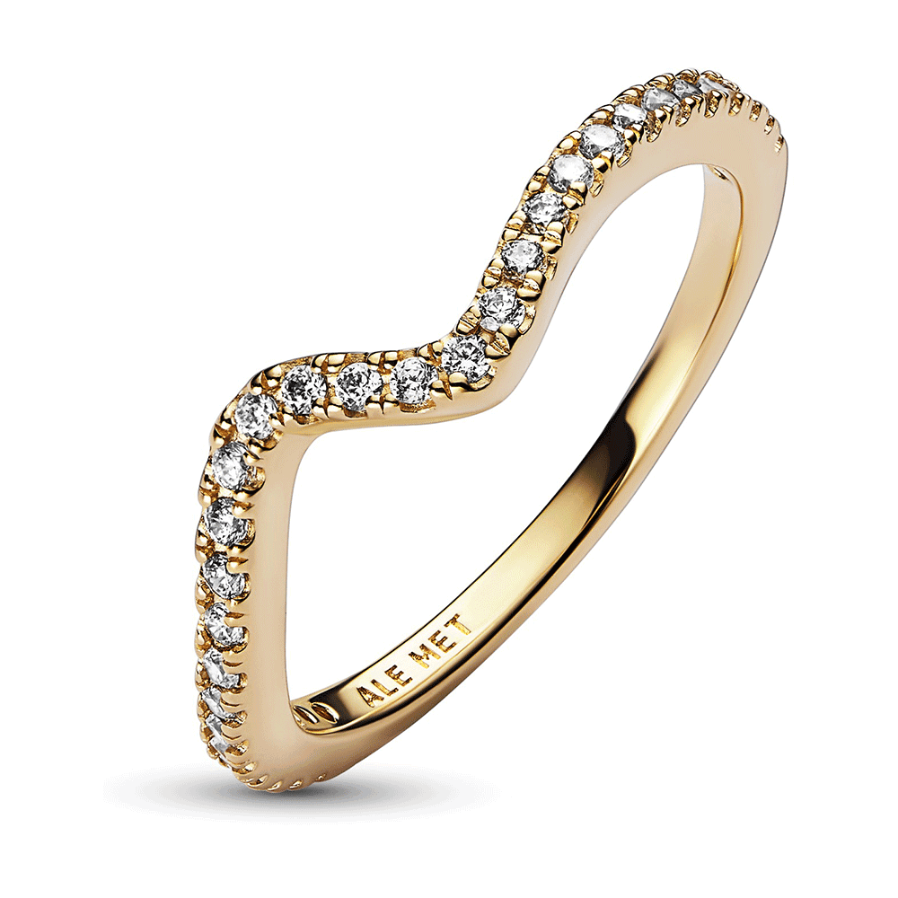 PANDORA Sparkling Wave Ring 162539C01