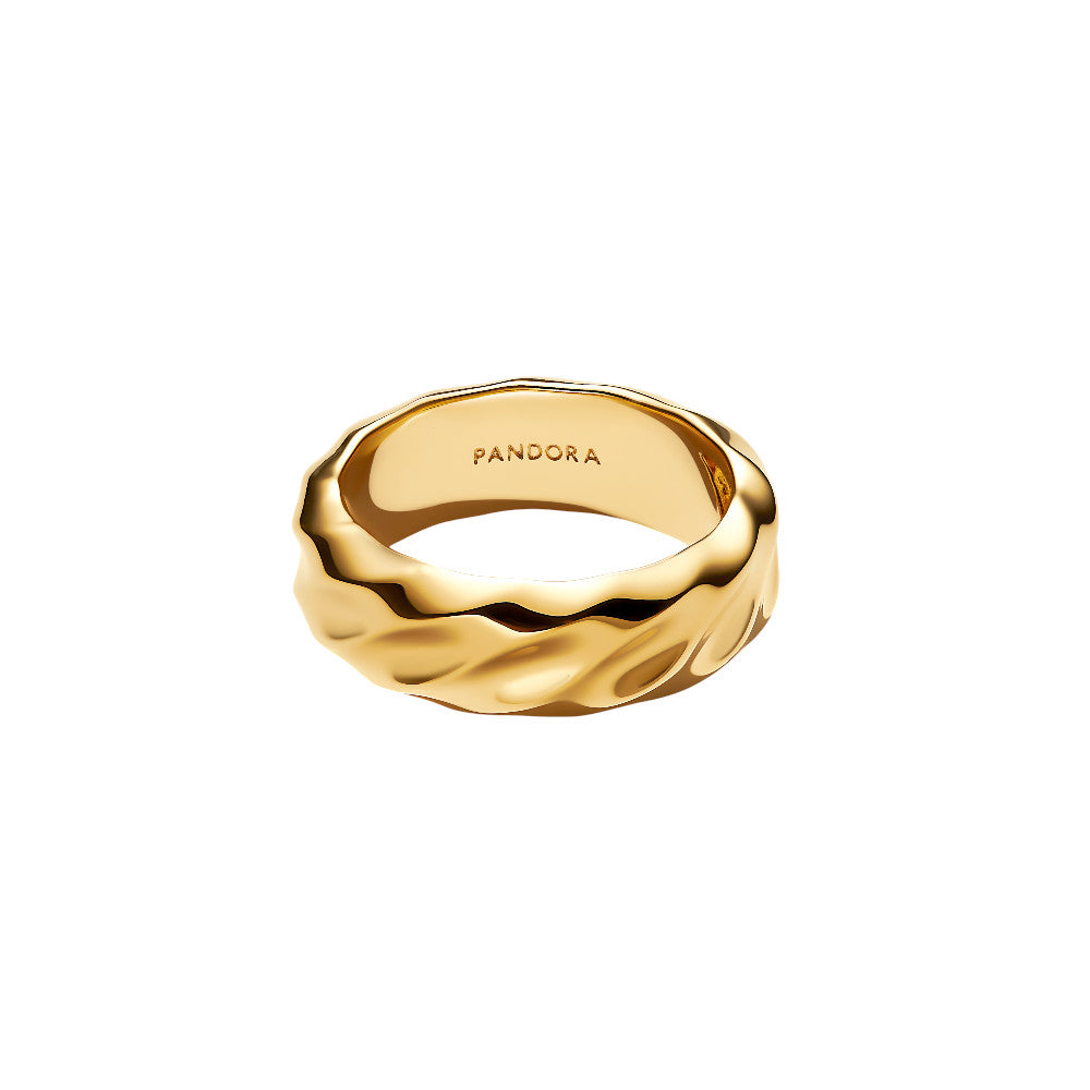 PANDORA Rippled Wide Band Ring 163886C00