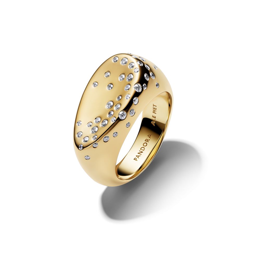 PANDORA Stone-Set Oval Domed Signet Ring 164671C01