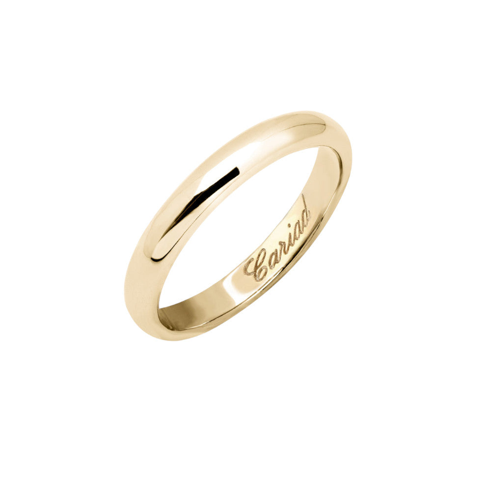 Clogau Promises 18ct Solid Gold 3mm Wedding Ring 18WED3DY