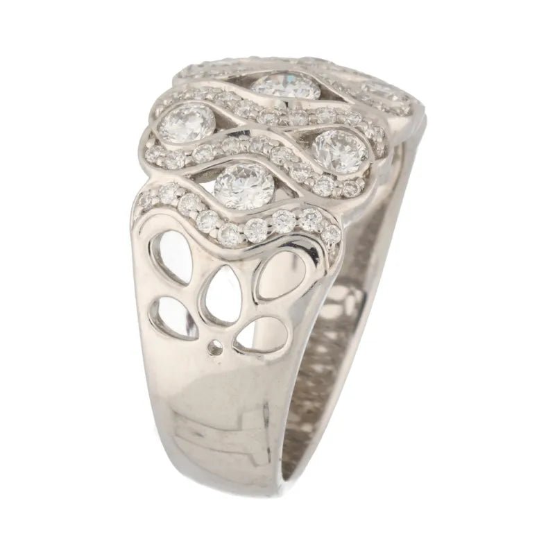 18ct White Gold 1.00ct Diamond Fancy Ring250717