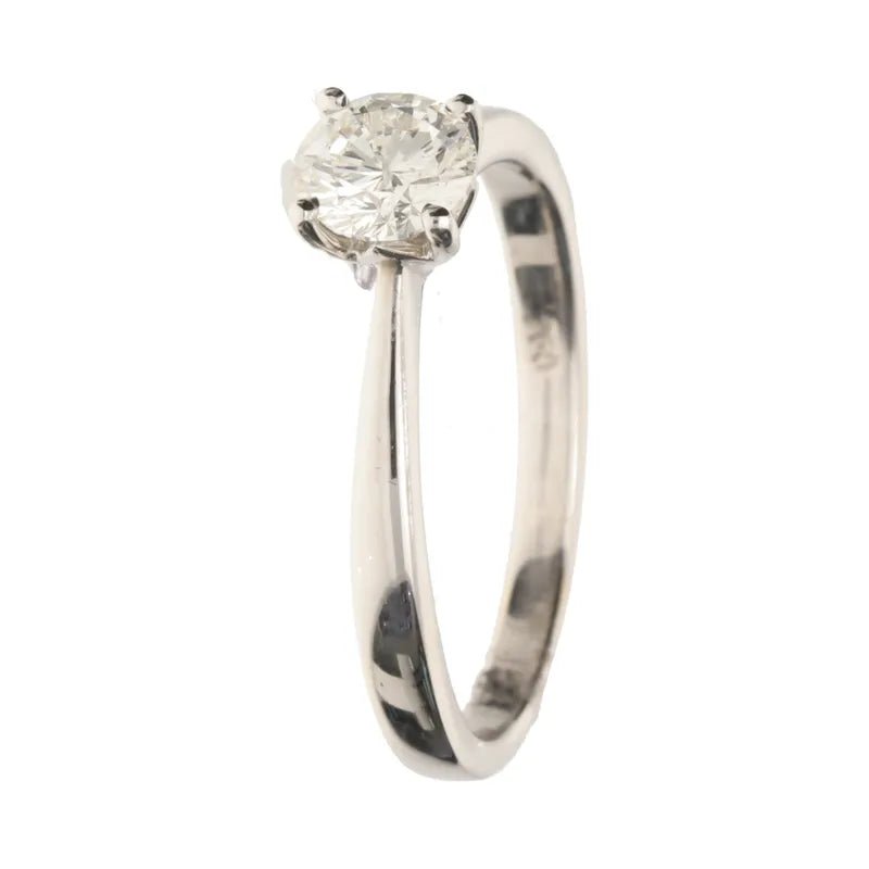 18ct White Gold Round Cut Diamond Solitaire 0.60ct268520