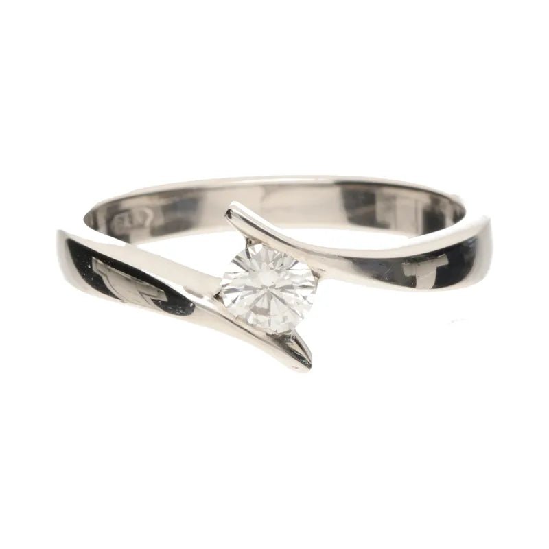 18ct White Gold Tension Set Diamond Ring Approx 0.30ct270750