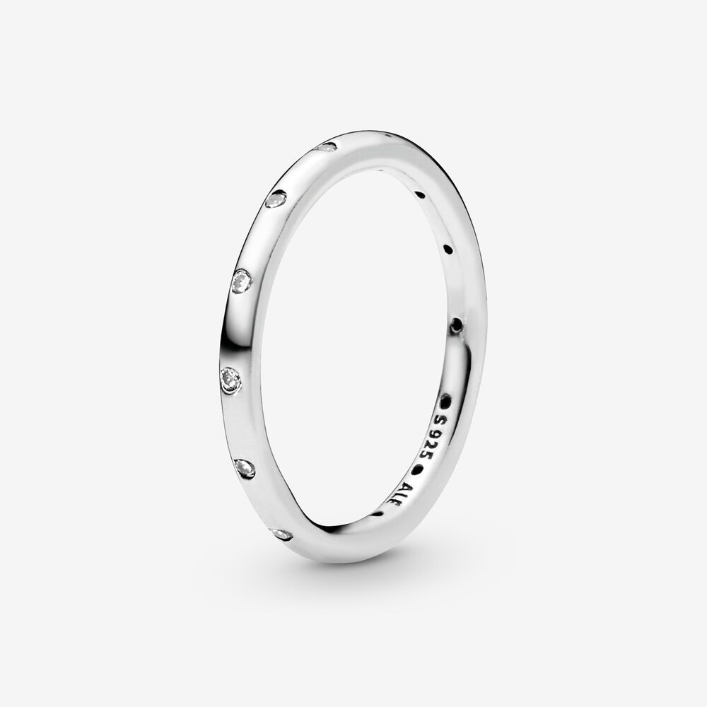 PANDORA Simple Sparkling Band Ring 190945CZ