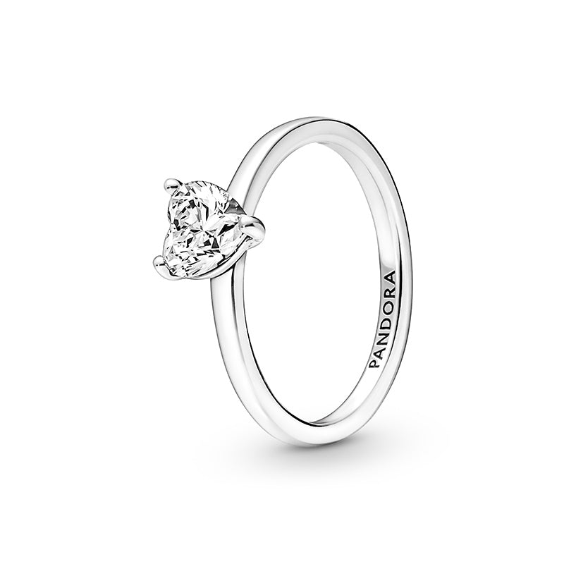 PANDORA Sparkling Heart Solitaire Ring 191165C01