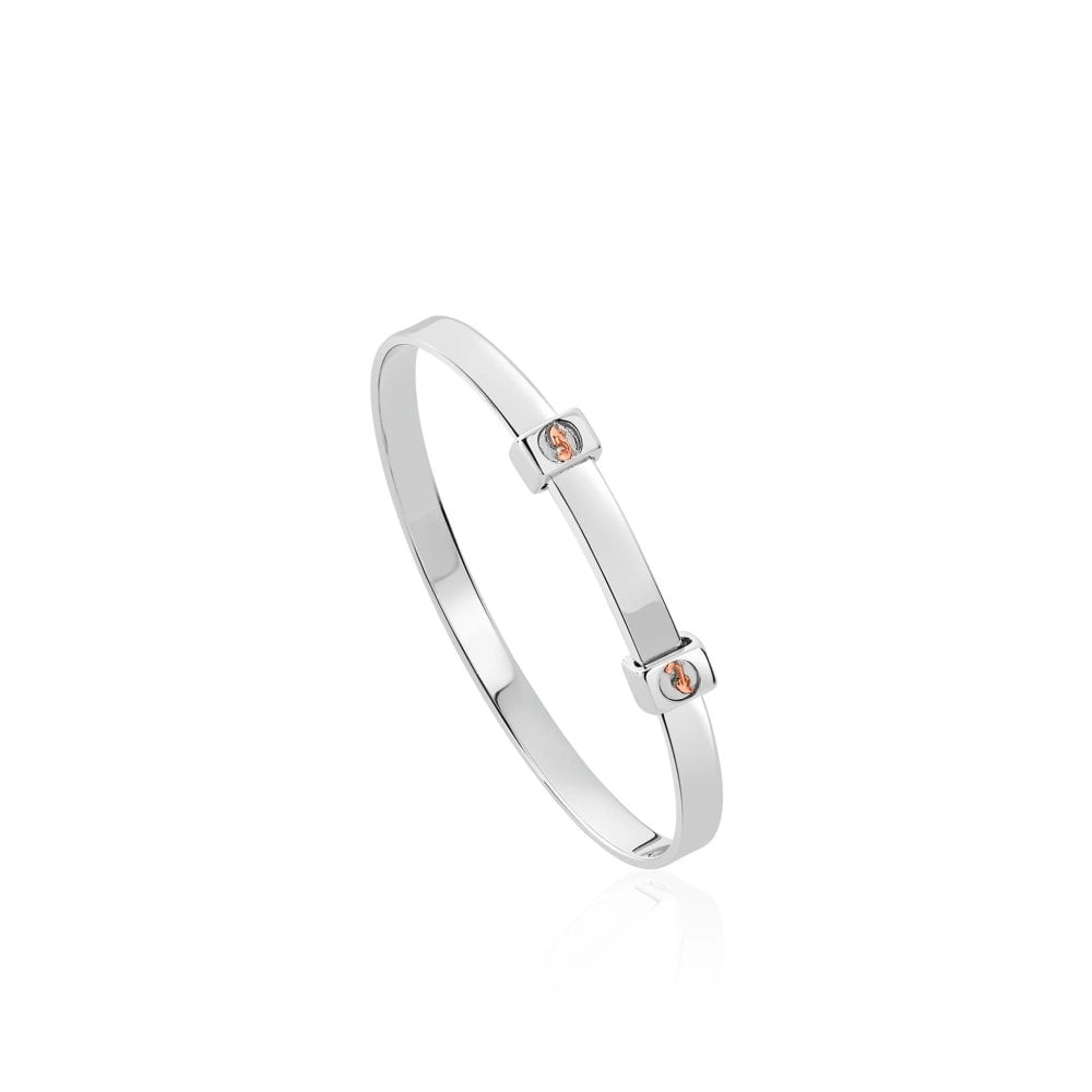 Clogau Insignia Sterling Silver Baby Bangle 3STOL0661 image 0