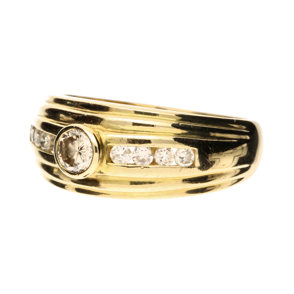 Pre-Owned 18ct Yellow Gold Diamond Set Ring