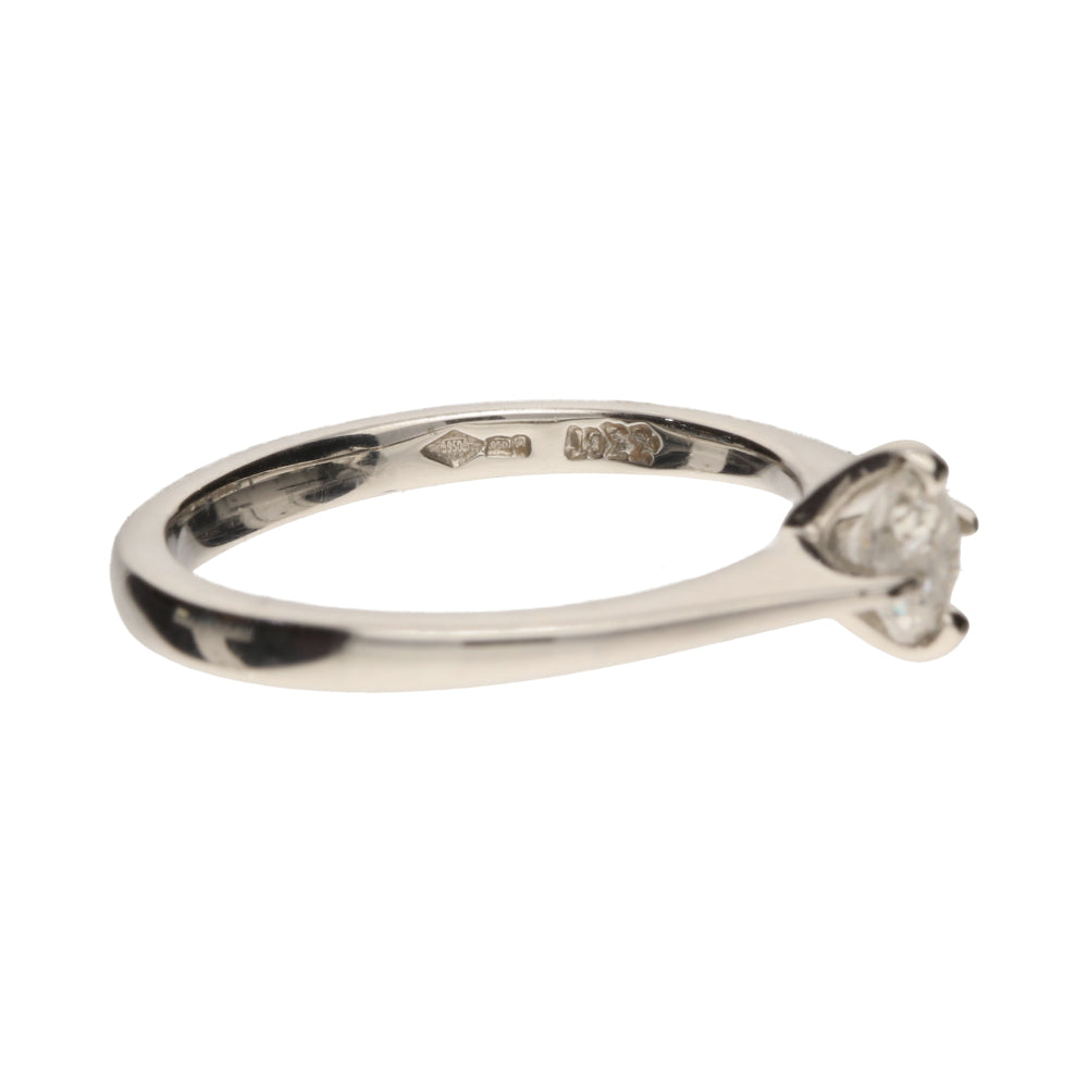 Pre-Owned Palladium 4 Claw Diamond Solitaire Ring