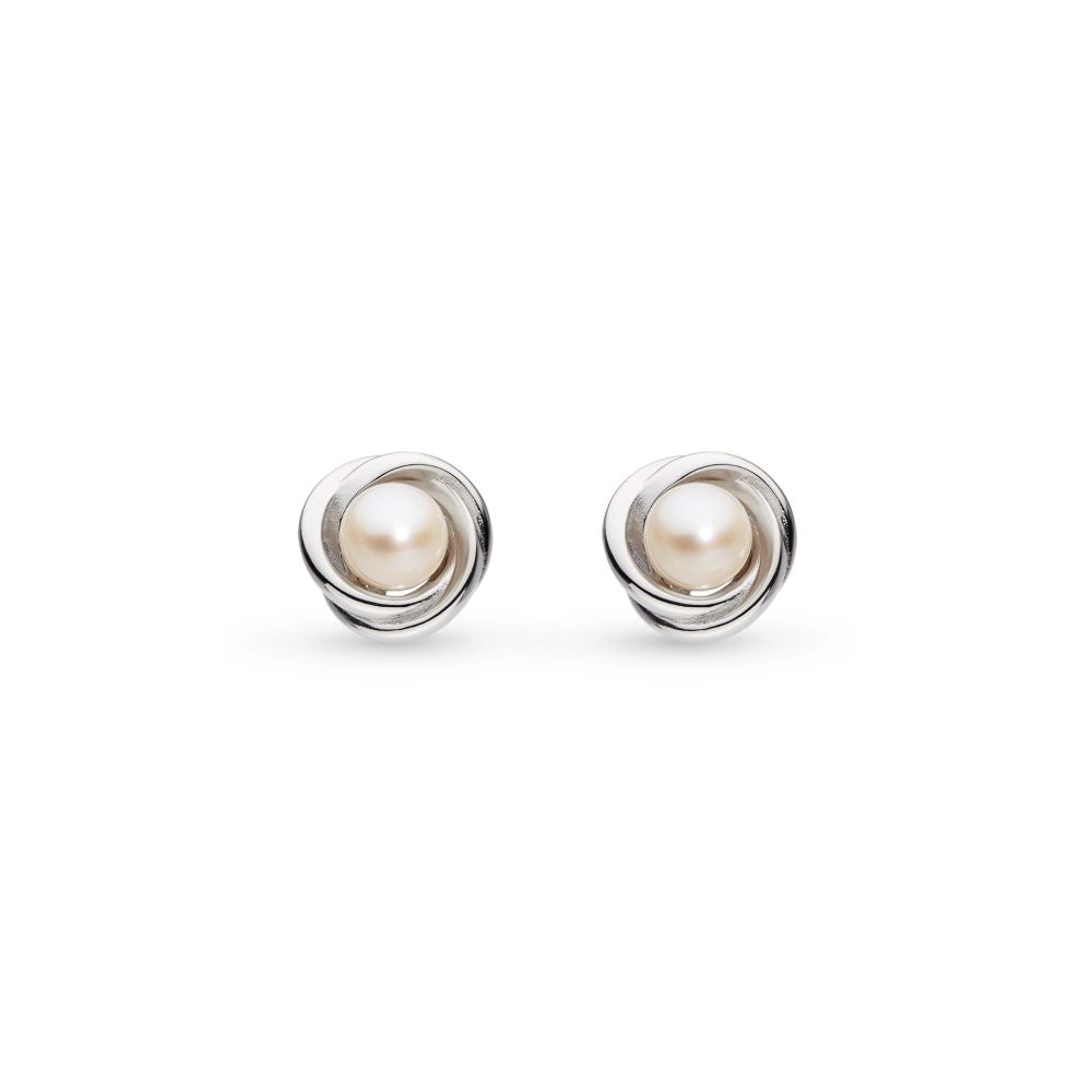 Kit Heath Bevel Trilogy Pearl Stud Earrings 3160FP