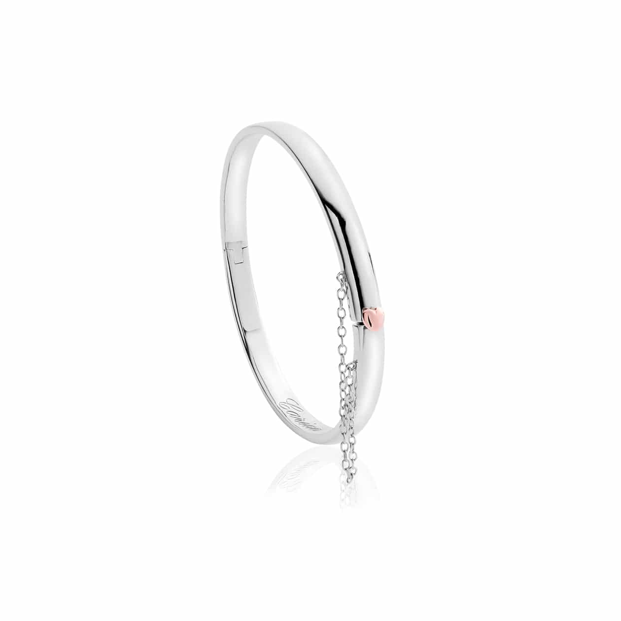 Clogau Cariad Sterling Silver Bangle 3SCBG image 0