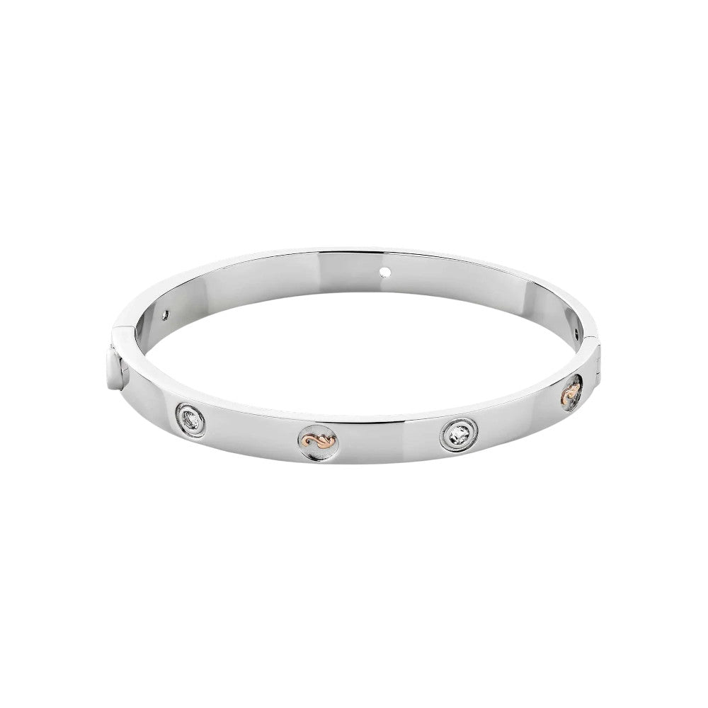 Clogau Insignia Sterling Silver Bangle with Topaz 3SINS842